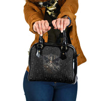 Vikings Odin Shoulder Handbag with Viking Runes and Ravens Norse Mythology - Wonder Print Shop