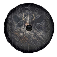 Vikings Odin Spare Tire Cover with Viking Runes and Ravens Norse Mythology - Wonder Print Shop