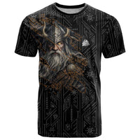 Vikings Odin T Shirt with Viking Runes and Ravens Norse Mythology - Wonder Print Shop