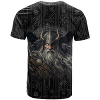 Vikings Odin T Shirt with Viking Runes and Ravens Norse Mythology - Wonder Print Shop