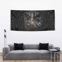 Vikings Odin Tapestry with Viking Runes and Ravens Norse Mythology - Wonder Print Shop