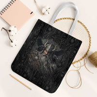 Vikings Odin Tote Bag with Viking Runes and Ravens Norse Mythology - Wonder Print Shop