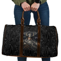 Vikings Odin Travel Bag with Viking Runes and Ravens Norse Mythology - Wonder Print Shop