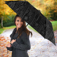 Vikings Odin Umbrella with Viking Runes and Ravens Norse Mythology - Wonder Print Shop