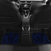 Vikings Skull Car Mats with Horned Helmet, Blue Axes and Runes Norse Warrior Tribute - Wonder Print Shop