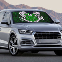 Vegvisir Auto Sun Shade with Green Dragons and Norse Knots Viking Protection Tribute - Wonder Print Shop