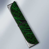 Vegvisir Auto Sun Shade with Green Dragons and Norse Knots Viking Protection Tribute - Wonder Print Shop