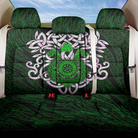 Vegvisir Back Car Seat Cover with Green Dragons and Norse Knots Viking Protection Tribute - Wonder Print Shop