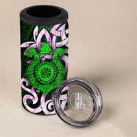 Vegvisir 4 in 1 Can Cooler Tumbler with Green Dragons and Norse Knots Viking Protection Tribute - Wonder Print Shop