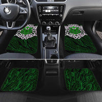 Vegvisir Car Mats with Green Dragons and Norse Knots Viking Protection Tribute - Wonder Print Shop