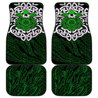 Vegvisir Car Mats with Green Dragons and Norse Knots Viking Protection Tribute - Wonder Print Shop