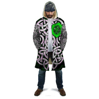 Vegvisir Cloak with Green Dragons and Norse Knots Viking Protection Tribute - Wonder Print Shop