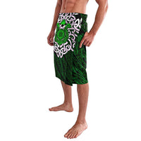 Vegvisir Lavalava with Green Dragons and Norse Knots Viking Protection Tribute - Wonder Print Shop