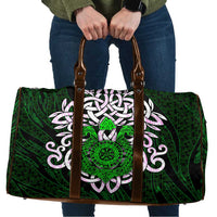 Vegvisir Travel Bag with Green Dragons and Norse Knots Viking Protection Tribute - Wonder Print Shop