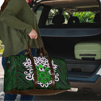 Vegvisir Travel Bag with Green Dragons and Norse Knots Viking Protection Tribute - Wonder Print Shop