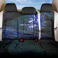 Fenrir Back Car Seat Cover with Blue Wolf, Runes and Ragnarok End of Gods Tribute - Wonder Print Shop