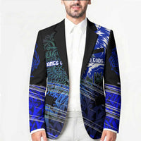 Fenrir Blazer with Blue Wolf, Runes and Ragnarok End of Gods Tribute - Wonder Print Shop