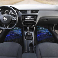 Fenrir Car Mats with Blue Wolf, Runes and Ragnarok End of Gods Tribute - Wonder Print Shop