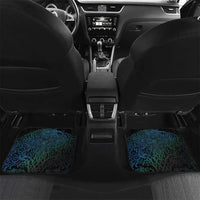 Fenrir Car Mats with Blue Wolf, Runes and Ragnarok End of Gods Tribute - Wonder Print Shop