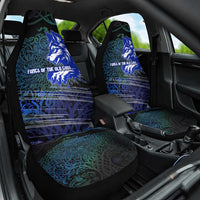 Fenrir Car Seat Cover with Blue Wolf, Runes and Ragnarok End of Gods Tribute - Wonder Print Shop