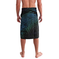 Fenrir Lavalava with Blue Wolf, Runes and Ragnarok End of Gods Tribute - Wonder Print Shop
