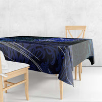 Fenrir Tablecloth with Blue Wolf, Runes and Ragnarok End of Gods Tribute - Wonder Print Shop