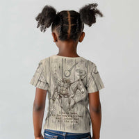 Zora Neale Hurston Kid T shirt Rustic Wood Engraved Style Illustration Joyful Portrait with Book and Map Donkey - Wonder Print Shop