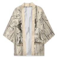 Zora Neale Hurston Kimono Rustic Wood Engraved Style Illustration Joyful Portrait with Book and Map Donkey - Wonder Print Shop