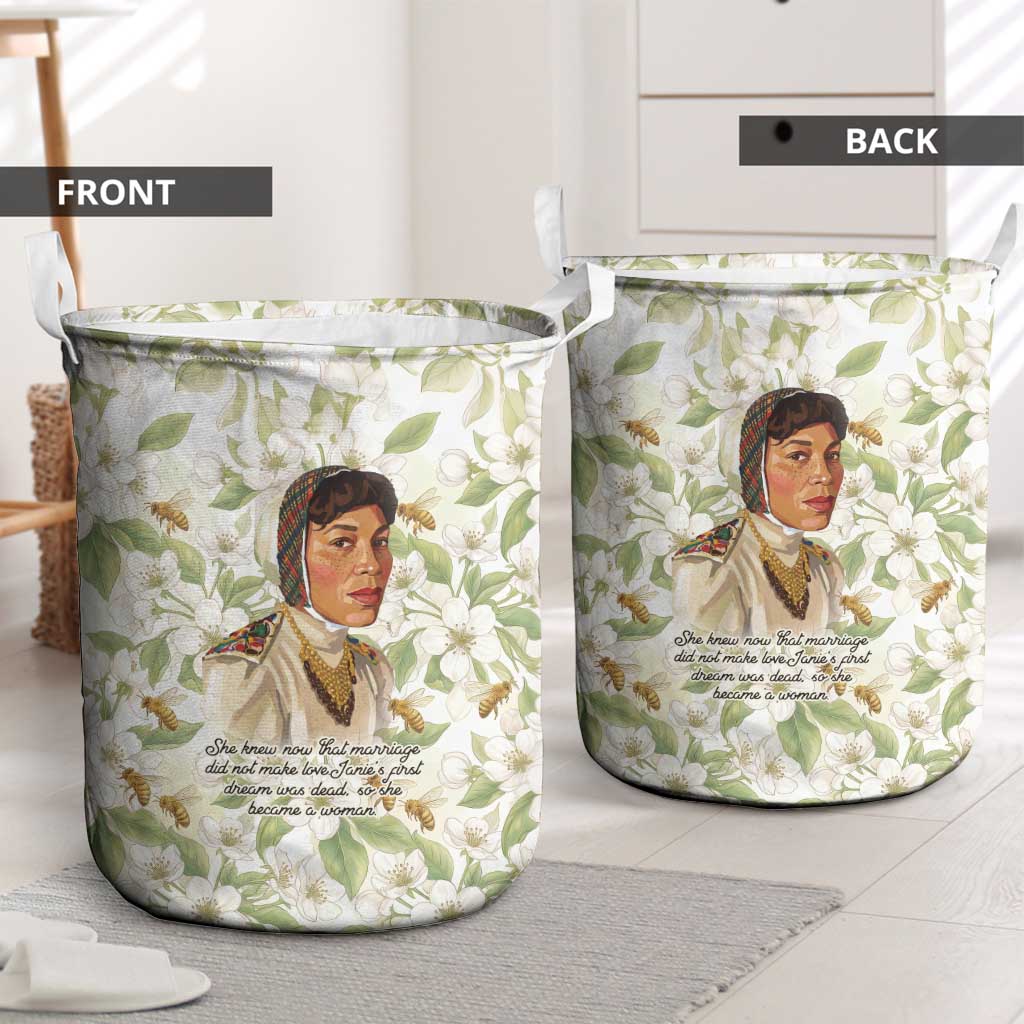 Zora Neale Hurston Laundry Basket Floral Illustration Featuring Janie’s Dream from Their Eyes Were Watching God - Wonder Print Shop