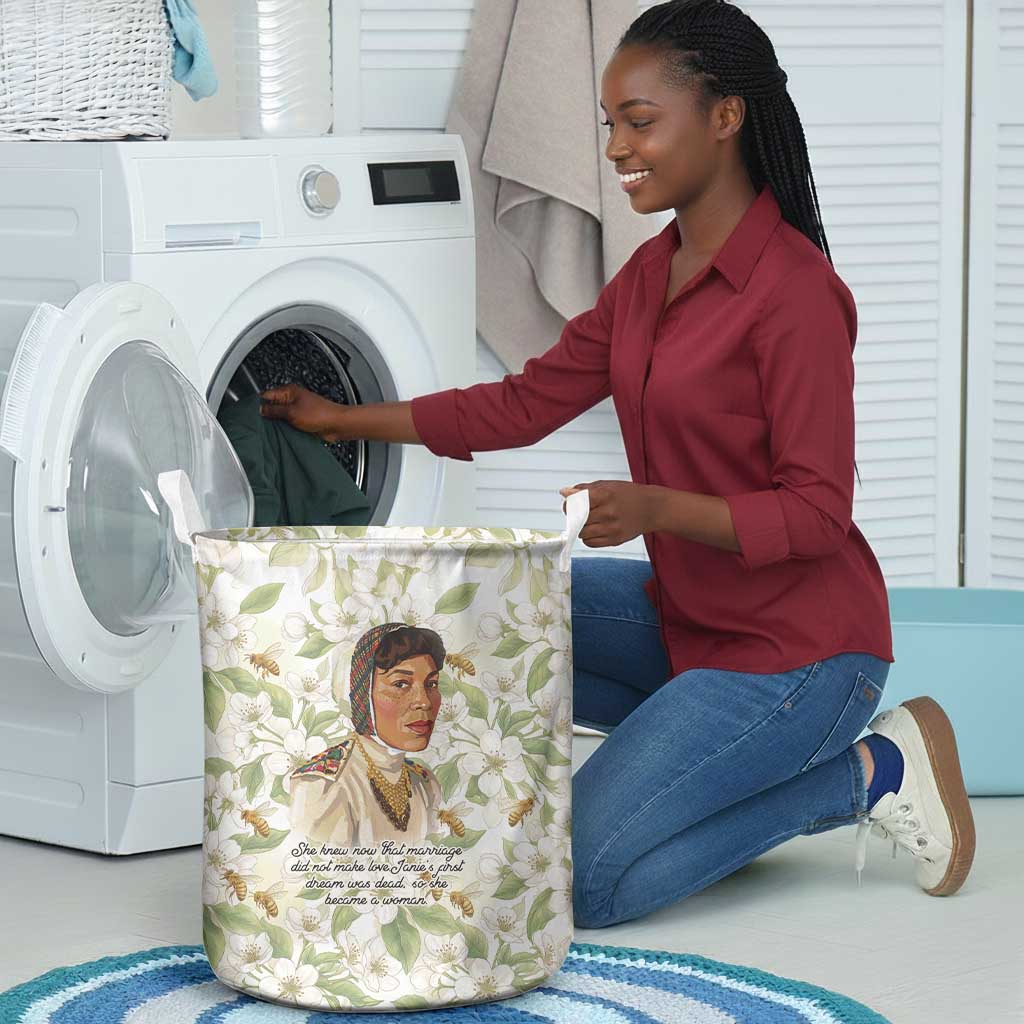 Zora Neale Hurston Laundry Basket Floral Illustration Featuring Janie’s Dream from Their Eyes Were Watching God - Wonder Print Shop