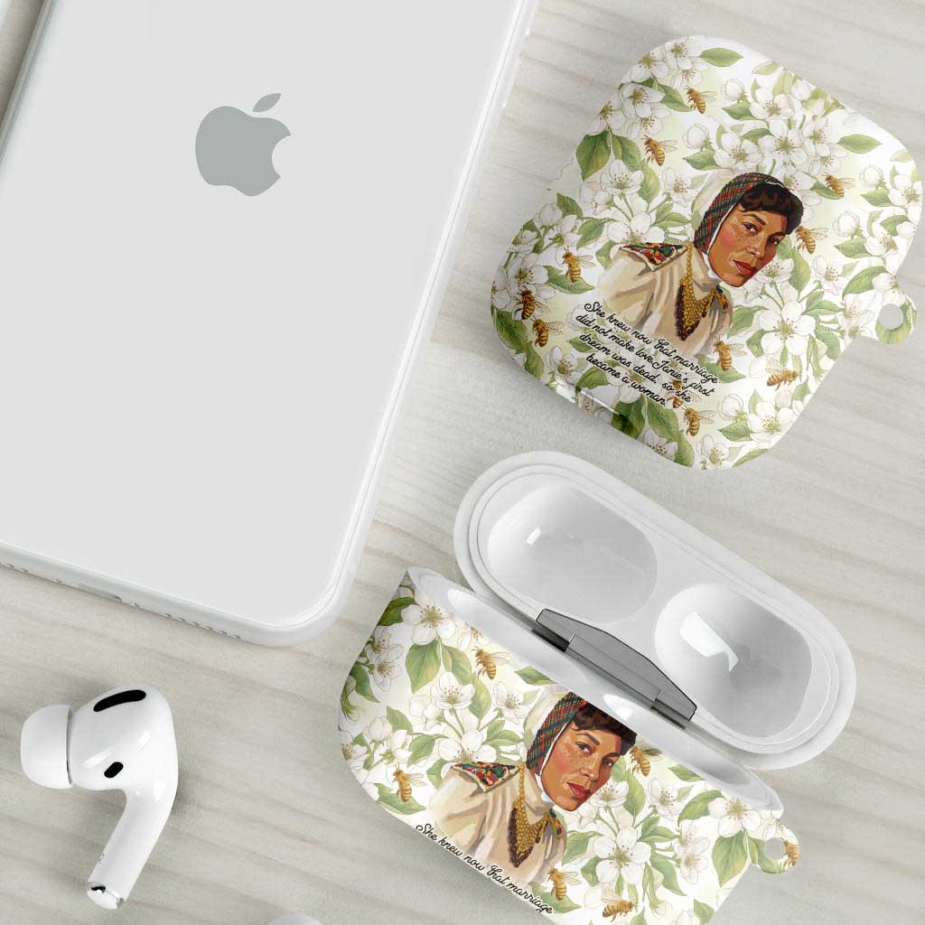 Zora Neale Hurston AirPods Case Floral Illustration Featuring Janie’s Dream from Their Eyes Were Watching God - Wonder Print Shop