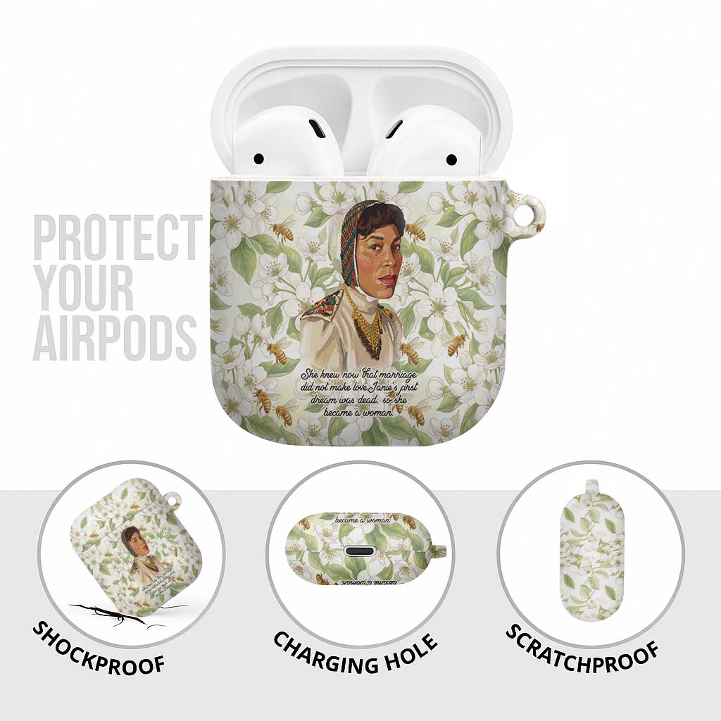 Zora Neale Hurston AirPods Case Floral Illustration Featuring Janie’s Dream from Their Eyes Were Watching God - Wonder Print Shop