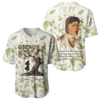 Zora Neale Hurston Baseball Jersey Floral Illustration Featuring Janie’s Dream from Their Eyes Were Watching God - Wonder Print Shop