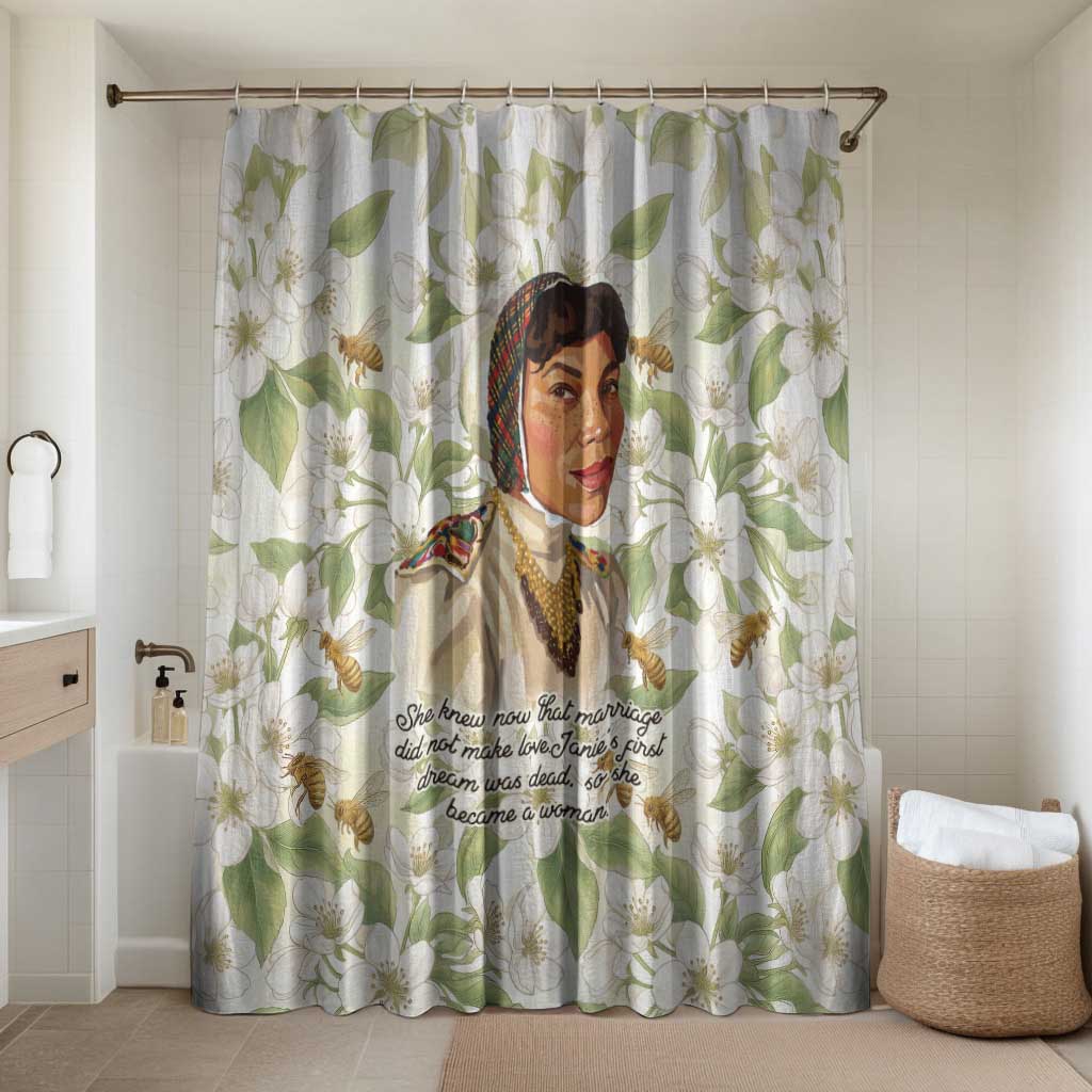 Zora Neale Hurston Bathroom Set Floral Illustration Featuring Janie’s Dream from Their Eyes Were Watching God - Wonder Print Shop