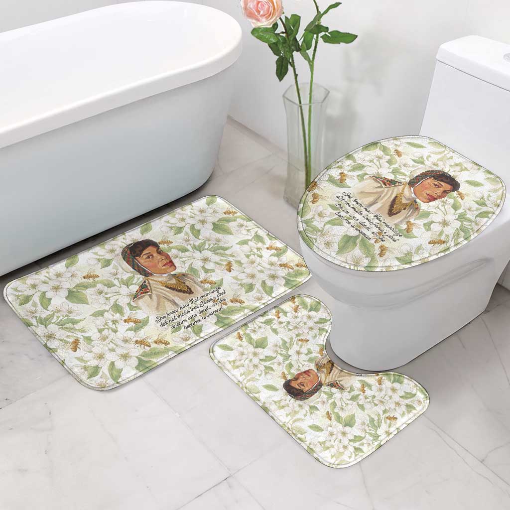 Zora Neale Hurston Bathroom Set Floral Illustration Featuring Janie’s Dream from Their Eyes Were Watching God - Wonder Print Shop