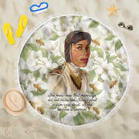 Zora Neale Hurston Beach Blanket Floral Illustration Featuring Janie’s Dream from Their Eyes Were Watching God - Wonder Print Shop