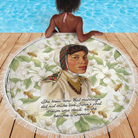 Zora Neale Hurston Beach Blanket Floral Illustration Featuring Janie’s Dream from Their Eyes Were Watching God - Wonder Print Shop