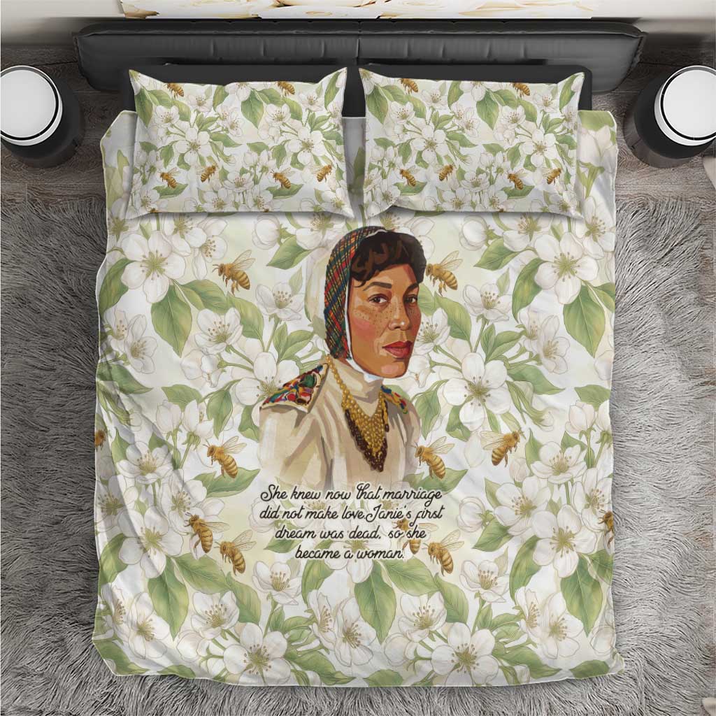 Zora Neale Hurston Bedding Set Floral Illustration Featuring Janie’s Dream from Their Eyes Were Watching God - Wonder Print Shop