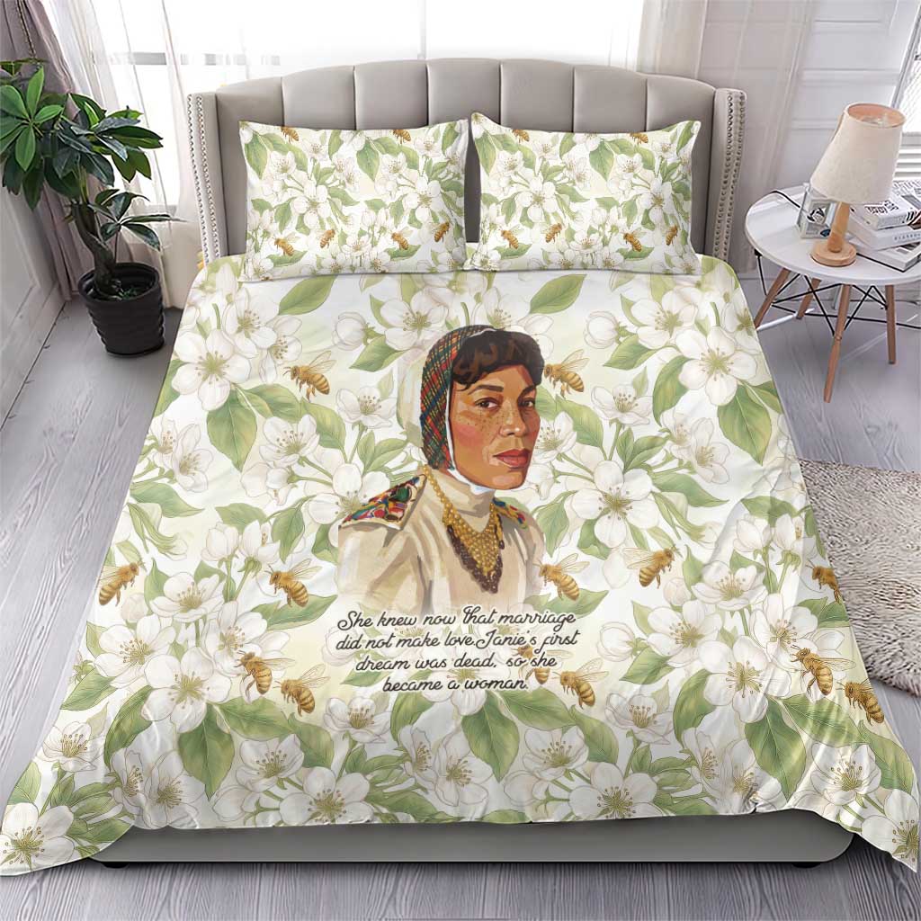 Zora Neale Hurston Bedding Set Floral Illustration Featuring Janie’s Dream from Their Eyes Were Watching God - Wonder Print Shop