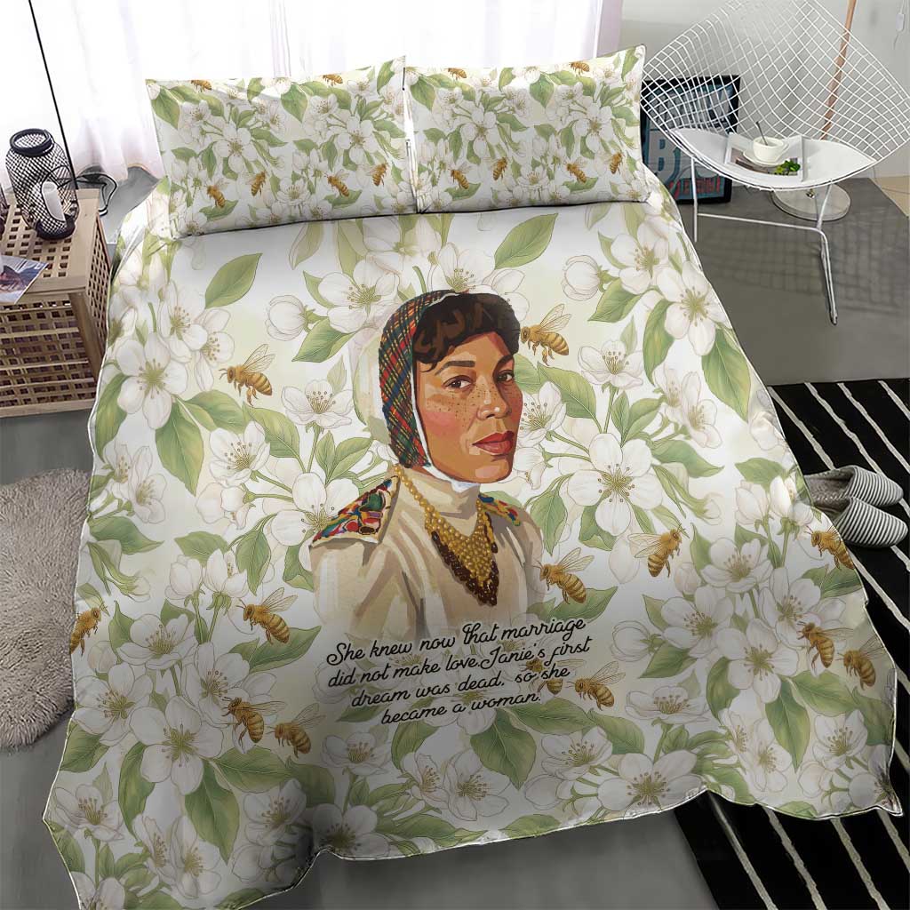 Zora Neale Hurston Bedding Set Floral Illustration Featuring Janie’s Dream from Their Eyes Were Watching God - Wonder Print Shop