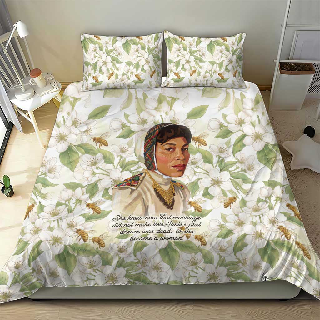 Zora Neale Hurston Bedding Set Floral Illustration Featuring Janie’s Dream from Their Eyes Were Watching God - Wonder Print Shop