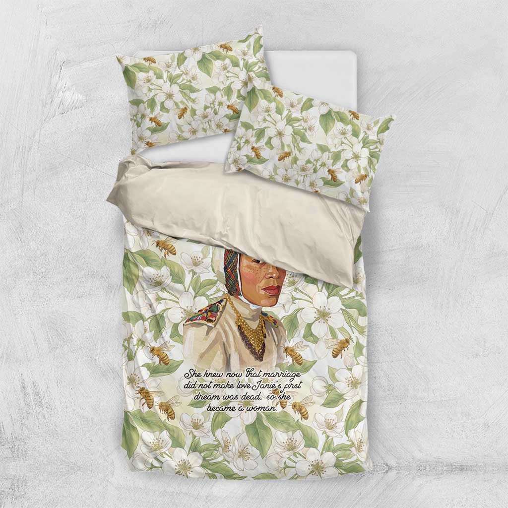 Zora Neale Hurston Bedding Set Floral Illustration Featuring Janie’s Dream from Their Eyes Were Watching God - Wonder Print Shop