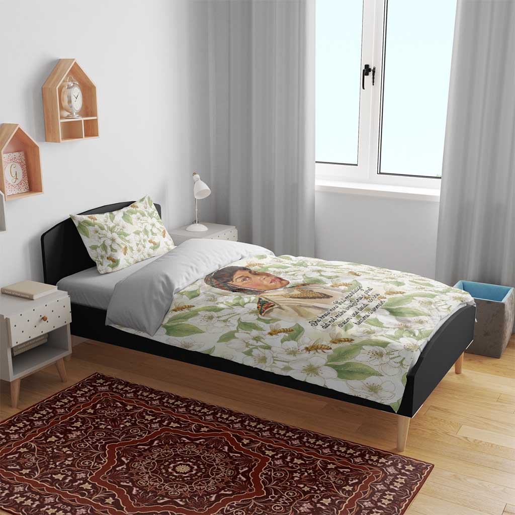 Zora Neale Hurston Bedding Set Floral Illustration Featuring Janie’s Dream from Their Eyes Were Watching God - Wonder Print Shop