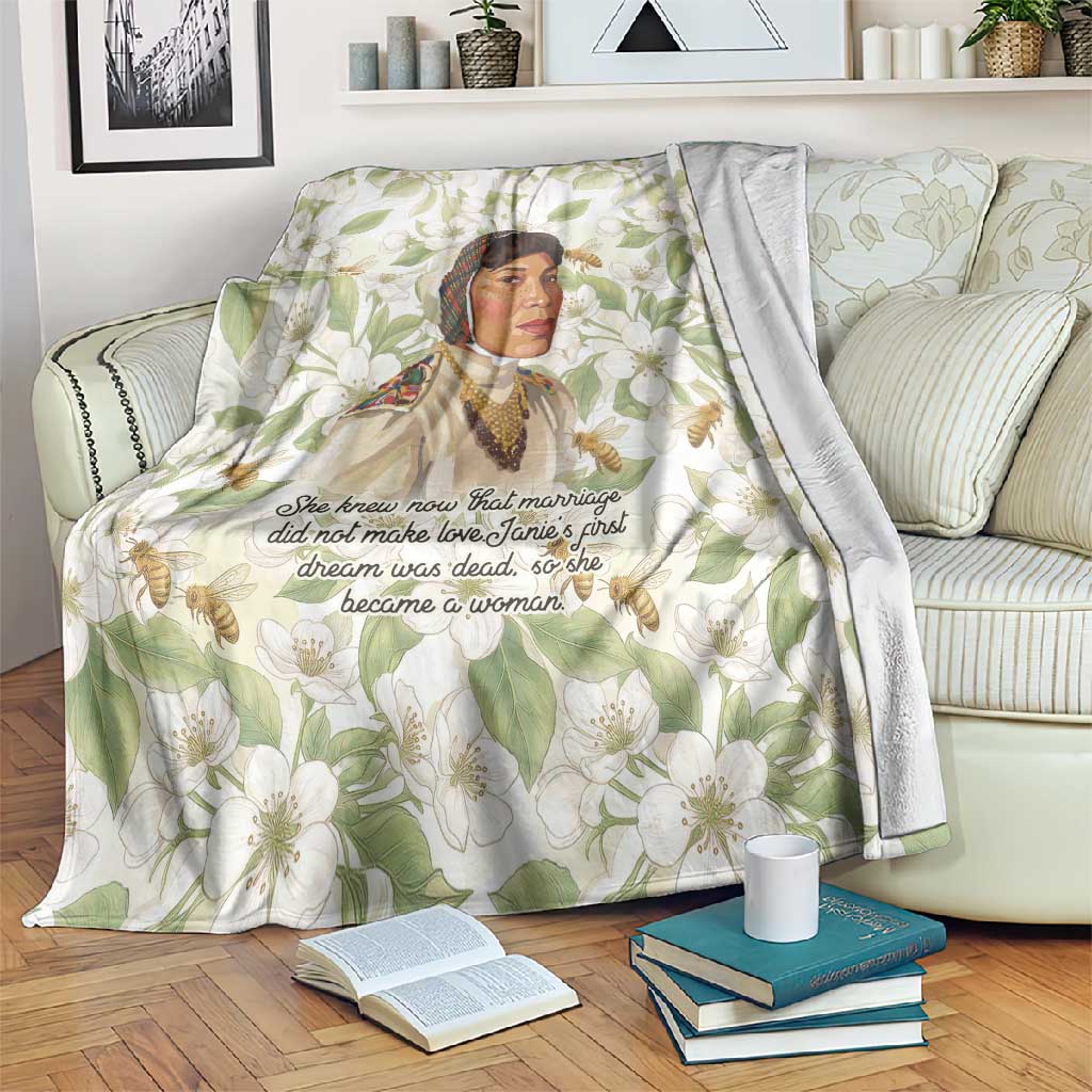 Zora Neale Hurston Blanket Floral Illustration Featuring Janie’s Dream from Their Eyes Were Watching God - Wonder Print Shop