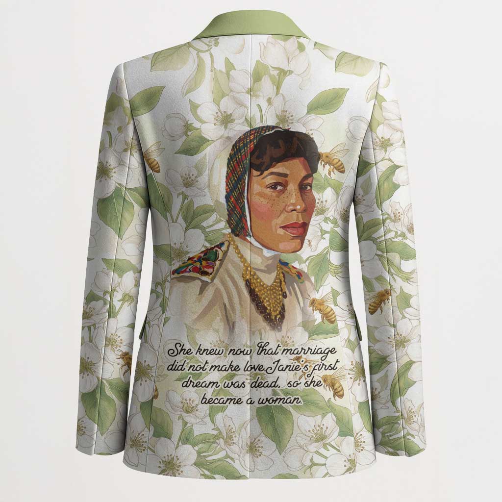 Zora Neale Hurston Blazer Floral Illustration Featuring Janie’s Dream from Their Eyes Were Watching God - Wonder Print Shop