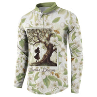 Zora Neale Hurston Button Sweatshirt Floral Illustration Featuring Janie’s Dream from Their Eyes Were Watching God
