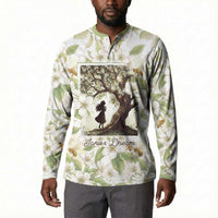 Zora Neale Hurston Button Sweatshirt Floral Illustration Featuring Janie’s Dream from Their Eyes Were Watching God
