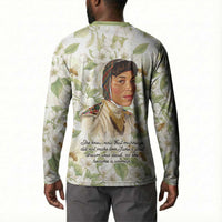 Zora Neale Hurston Button Sweatshirt Floral Illustration Featuring Janie’s Dream from Their Eyes Were Watching God