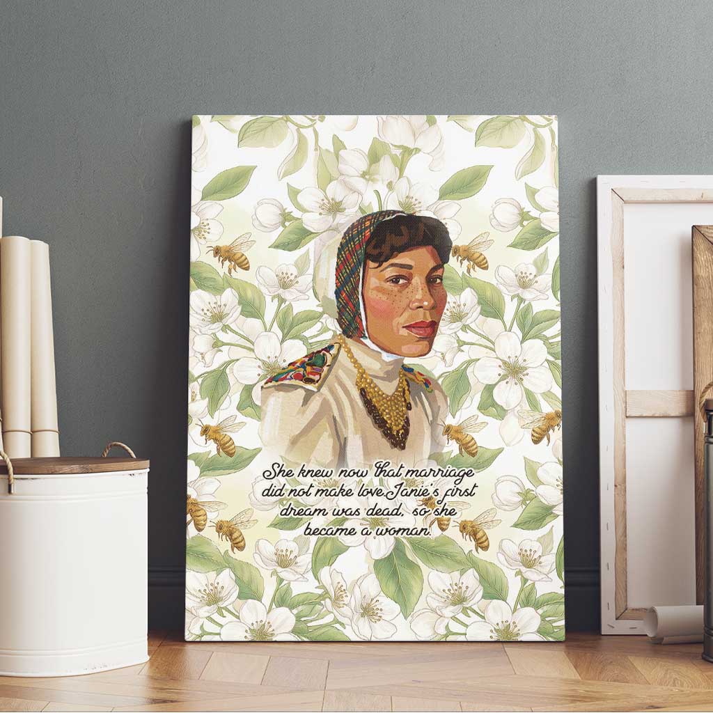 Zora Neale Hurston Canvas Wall Art Floral Illustration Featuring Janie’s Dream from Their Eyes Were Watching God - Wonder Print Shop