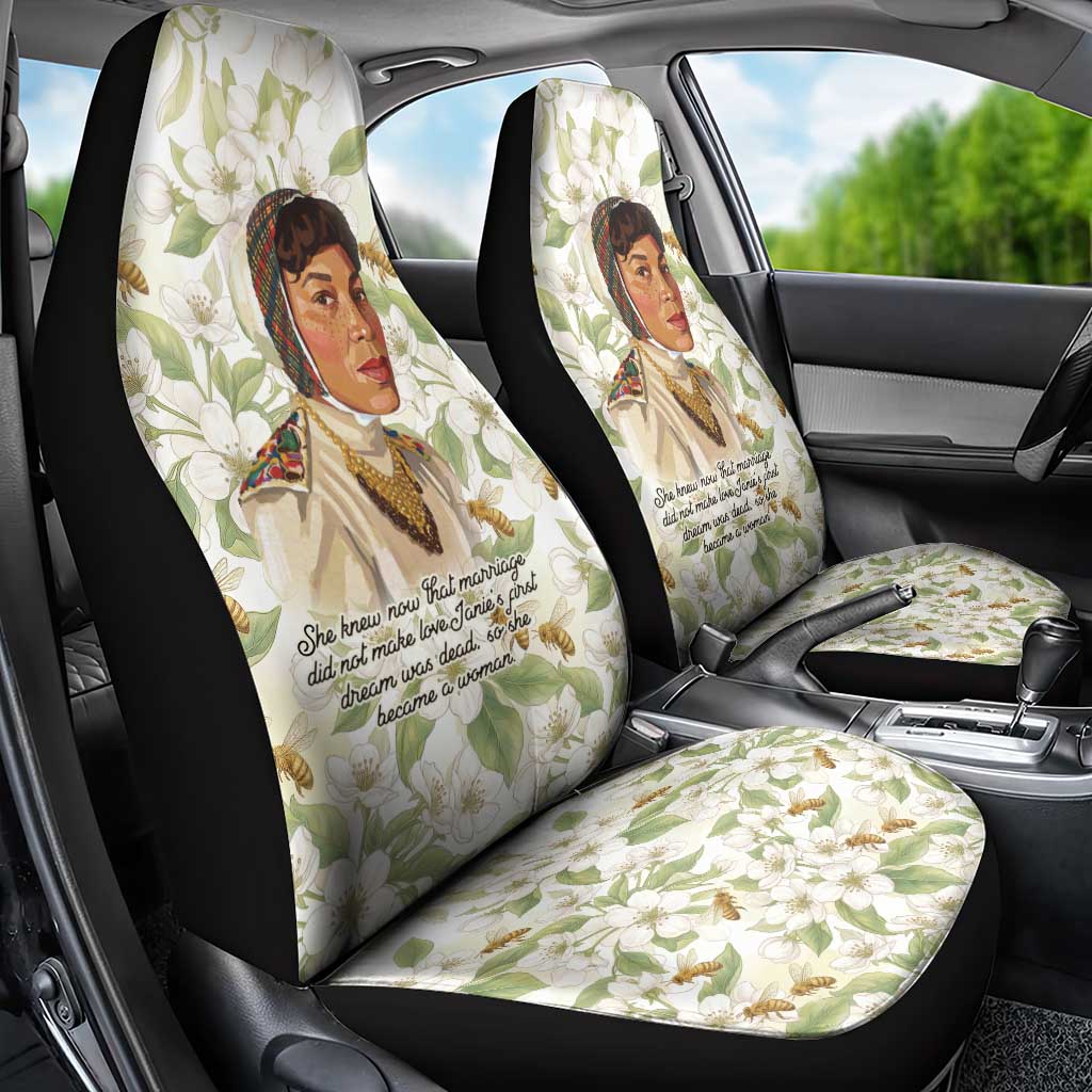 Zora Neale Hurston Car Seat Cover Floral Illustration Featuring Janie’s Dream from Their Eyes Were Watching God - Wonder Print Shop